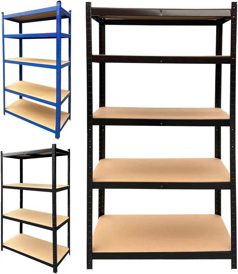 5-Tier Garage Shelving Unit – Heavy-Duty Metal Storage Rack for Workshop, Warehouse, Home, Office &amp; Pantry