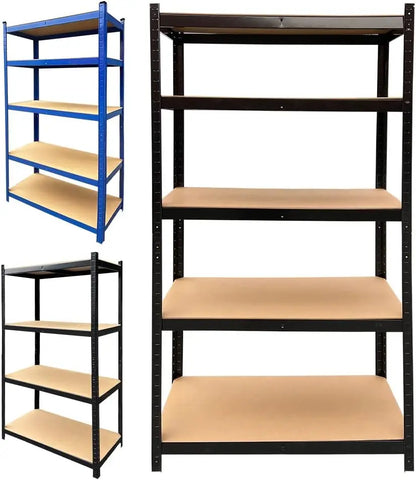 5-Tier Garage Shelving Unit – Heavy-Duty Metal Storage Rack for Workshop, Warehouse, Home, Office &amp; Pantry
