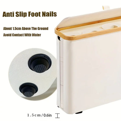 Toilet Paper Storage Basket with Lid – Organize Your Bathroom Essentials