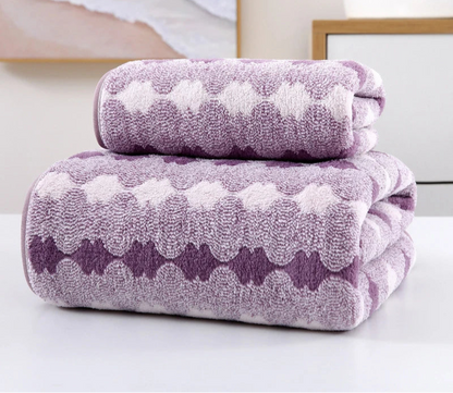 bamboo charcoal coral velvet fiber bath towel