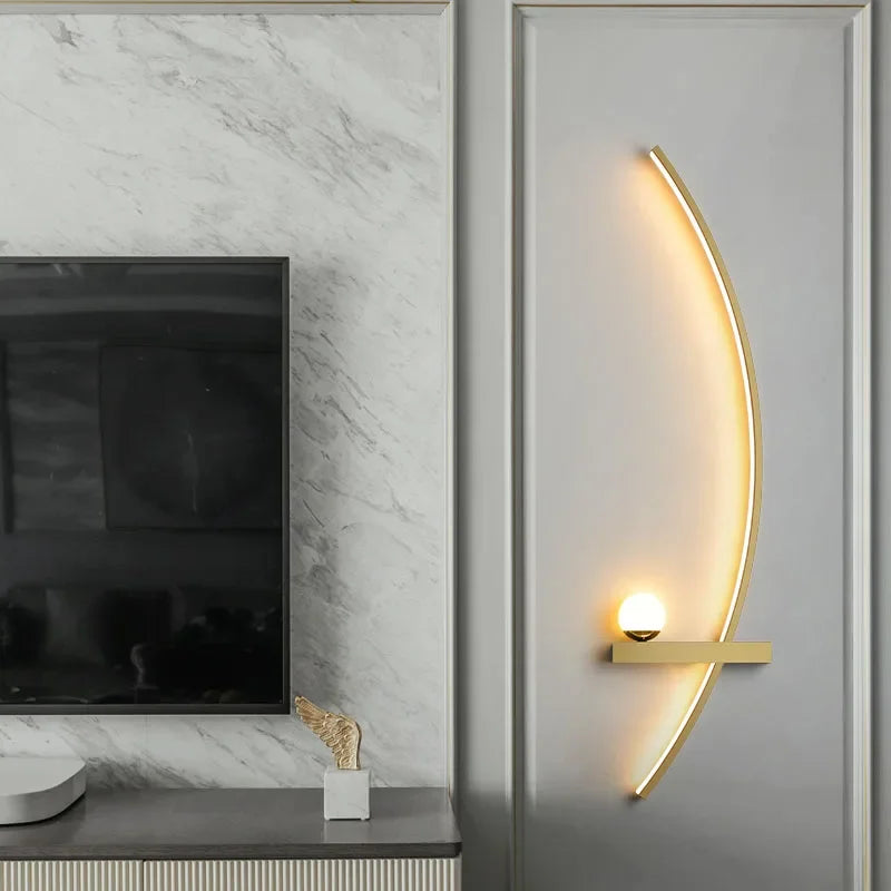 The Nordic Curve Bedroom Light - Sleek Modern Design Fixture