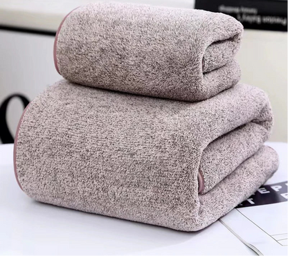 bamboo charcoal coral velvet fiber bath towel