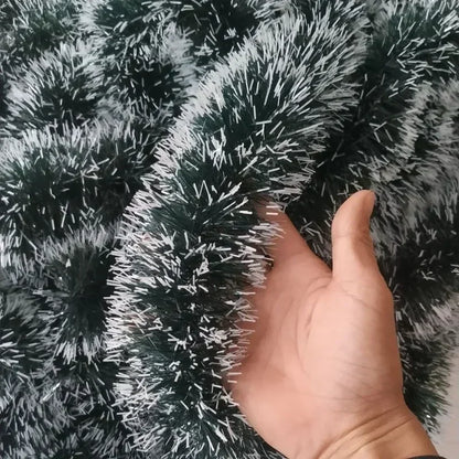 2M Wholesale Christmas Ribbon Garland – Green Cane Tinsel Ribbons for Xmas Tree, Wreaths & Holiday Decorations - Housite B-6M (3PCS)