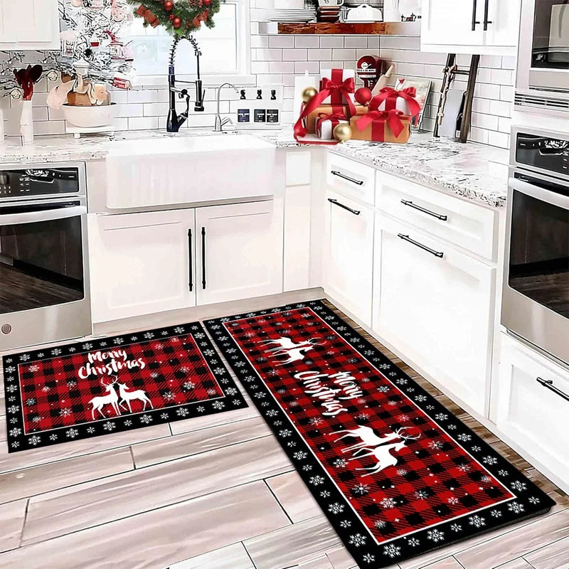 Plaid Christmas Floor Mat - Housite 1 / 40x60cm