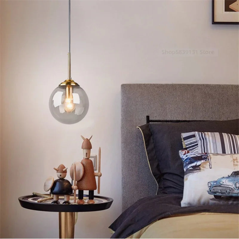 Nordic Modern Glass Ball Island Pendant