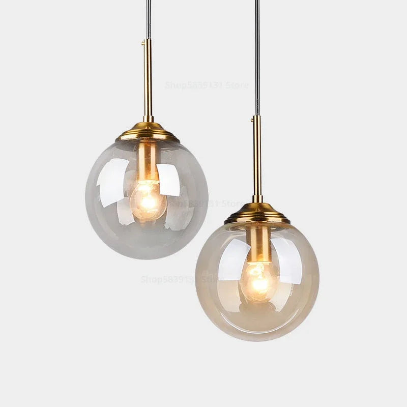 Nordic Modern Glass Ball Island Pendant