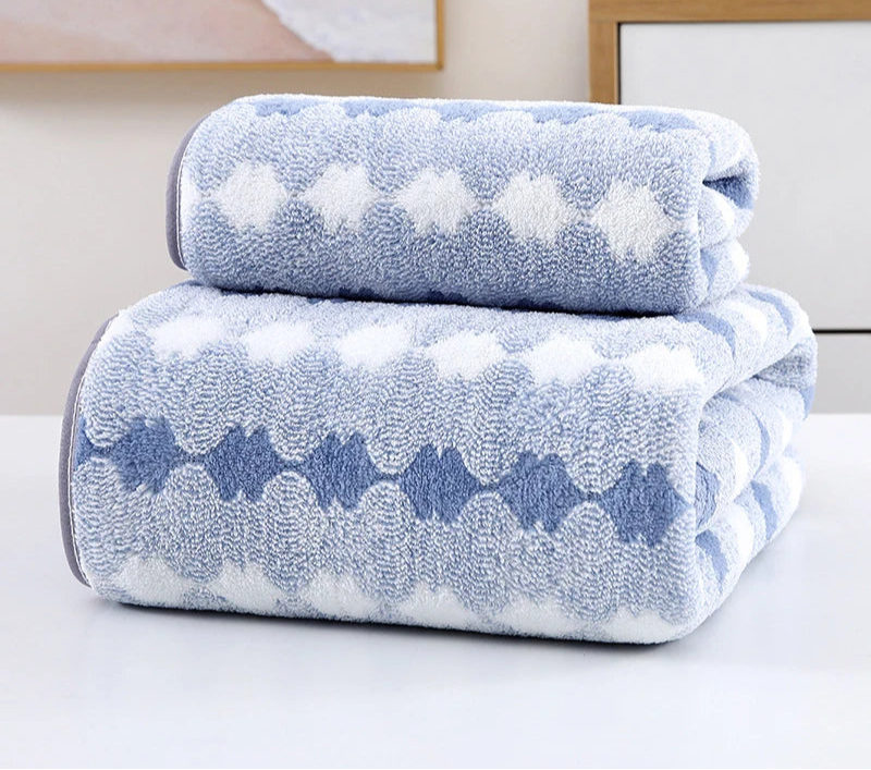 High quality bamboo charcoal coral velvet fiber bath towel