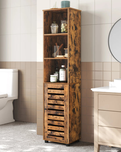 Tall Bathroom Storage Cabinet Unit