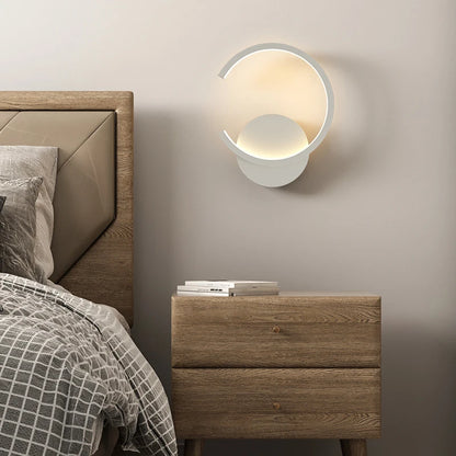 Nordic Black White Golden Wall Light