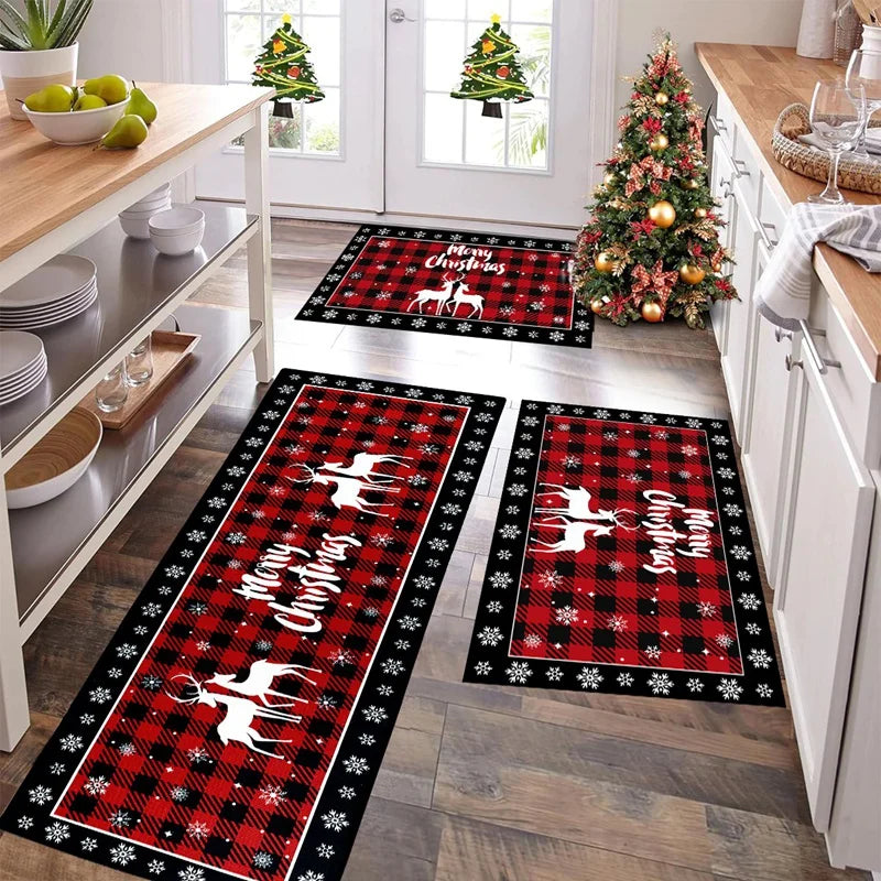 Plaid Christmas Floor Mat - Housite 1 / 40x60cm