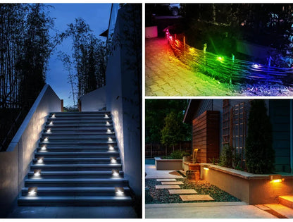 Solar Deck Lights 1-6 Pack – Waterproof LED Solar Lights for Stairs, Pathway, Fence & Patio