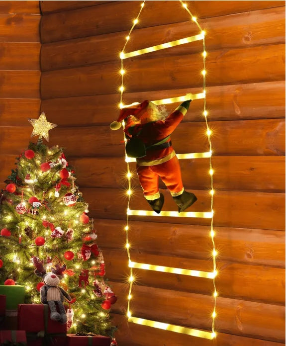 1.5/3M LED Santa Claus Climbing Ladder - Housite 1.5M Warm