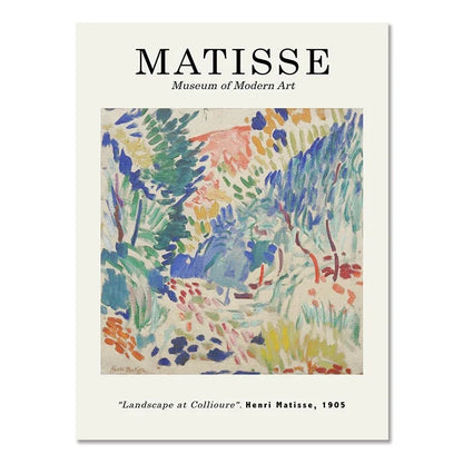 Matisse Poster Abstract Canvas Painting Wall Art