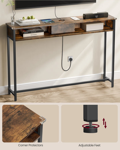 Housite Console Table With Charging Station – Sleek, Functional & Space-Saving