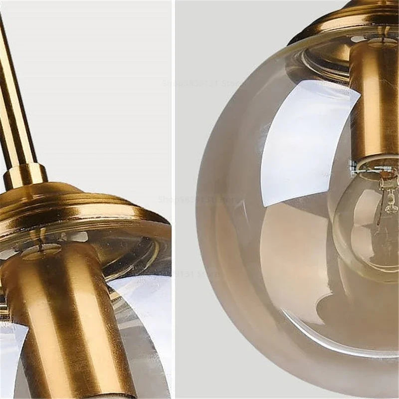 Nordic Modern Glass Ball Island Pendant