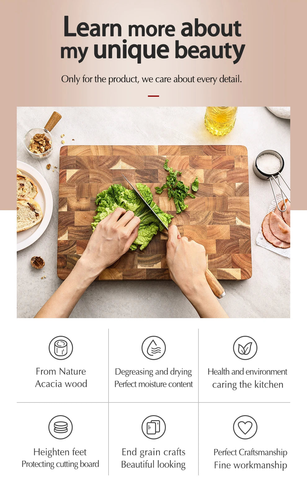Acacia Wood Double-sided  Cutting Board