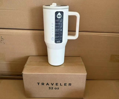 HydroJug Tumbler – 32OZ Stainless Steel Vacuum Insulated Travel Mug with Straw Lid