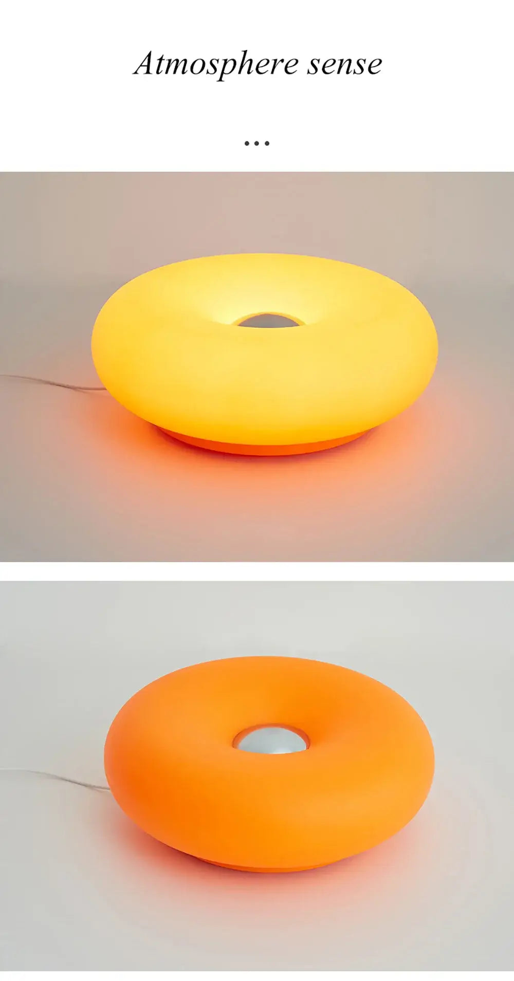 Bauhaus Table Lamp – USB Plug-In Donut Ambient Light