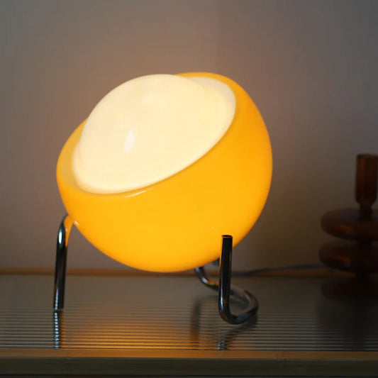 Bauhaus Indoor Table Lamp – Nordic LED Glass Night Light for Living Room & Bedroom