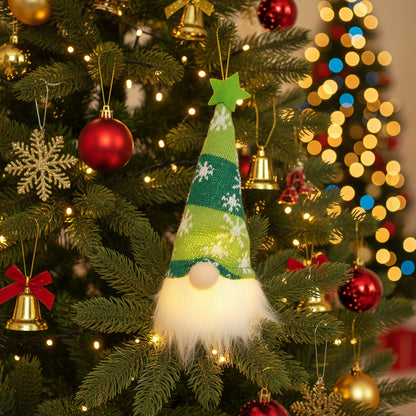 🎄 Christmas Faceless Doll Gnome Ornaments - Housite Green small