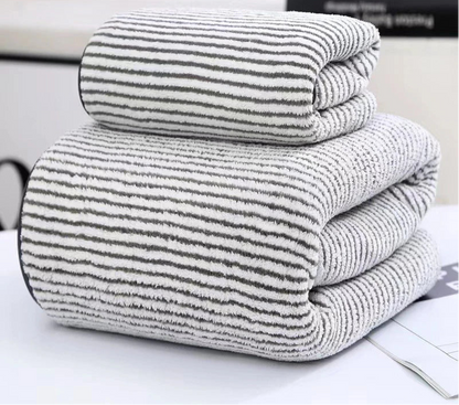 bamboo charcoal coral velvet fiber bath towel