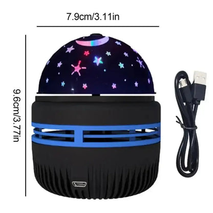 🌙 LED Starry Sky Night Light Projector – USB Rotating Magic Ball Lamp