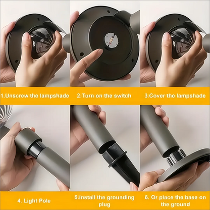 Solar-Powered Garden Lamp – Eco-Friendly Outdoor Lighting for Pathways & Gardens
