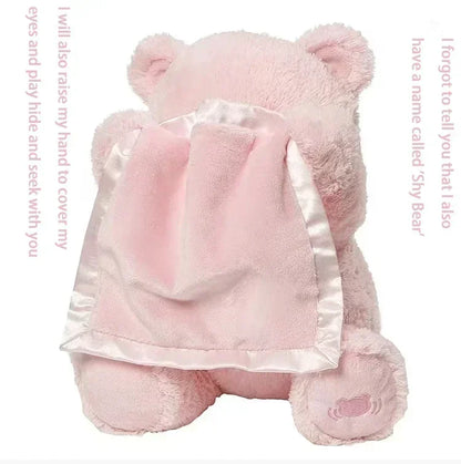 24cm Shy Bear Hide & Seek Plush Toy – The Perfect Interactive Companion for Your Little One!