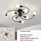 Modern Iron Ceiling Chandelier – Elegant Industrial Lighting Fixture for Living Room & Dining Room