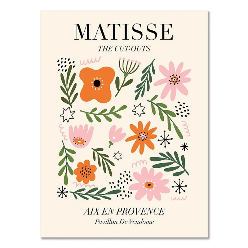 Matisse Poster Abstract Canvas Painting Wall Art