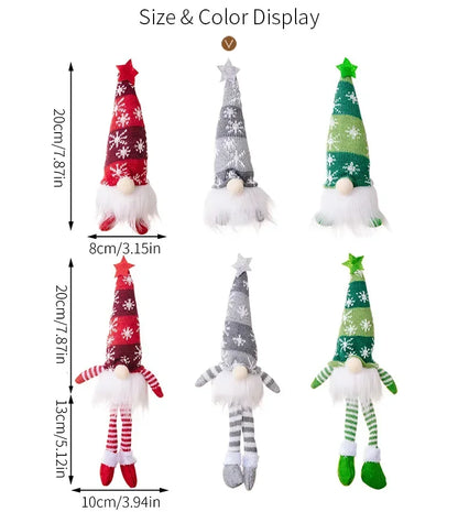 🎄 Christmas Faceless Doll Gnome Ornaments - Housite Grey small