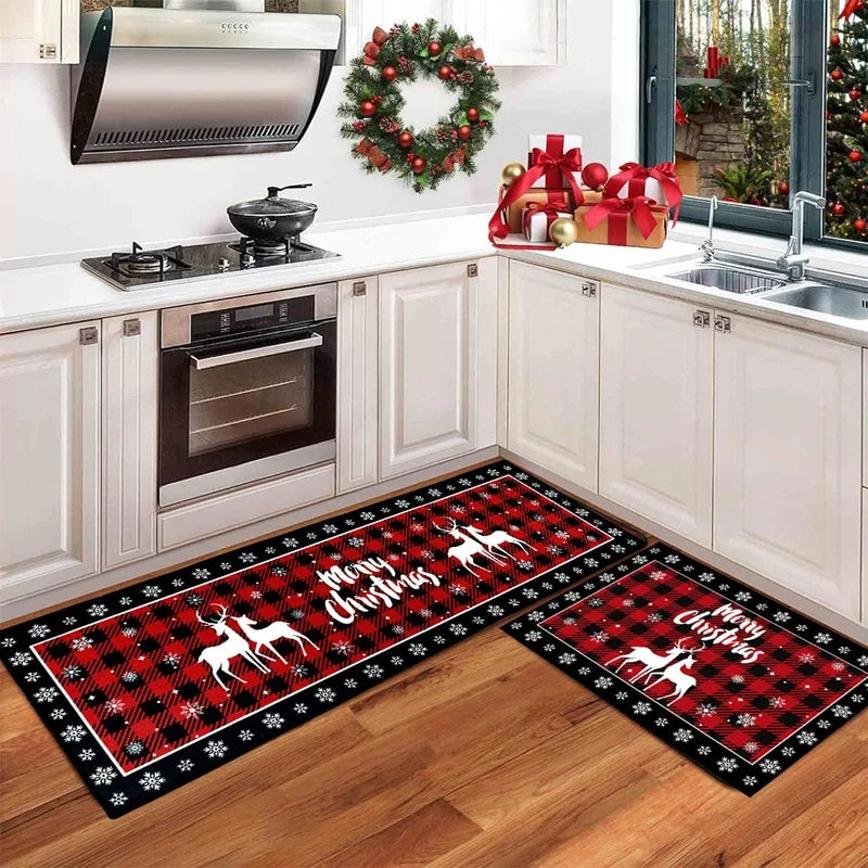 Plaid Christmas Floor Mat - Housite 1 / 40x60cm