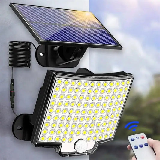Super Bright 106 LED Solar Split Wall Lamp - Motion Sensor Lighting