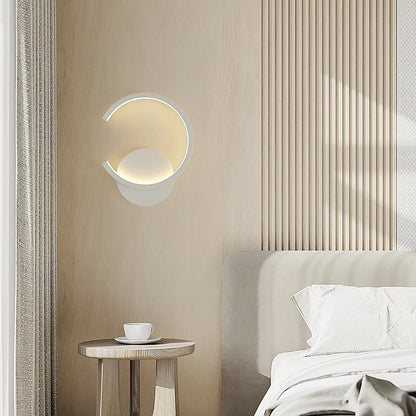 Nordic Black White Golden Wall Light