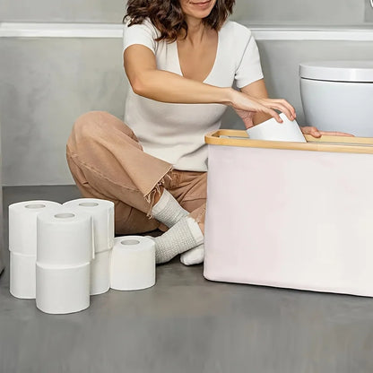 Toilet Paper Storage Basket with Lid – Organize Your Bathroom Essentials