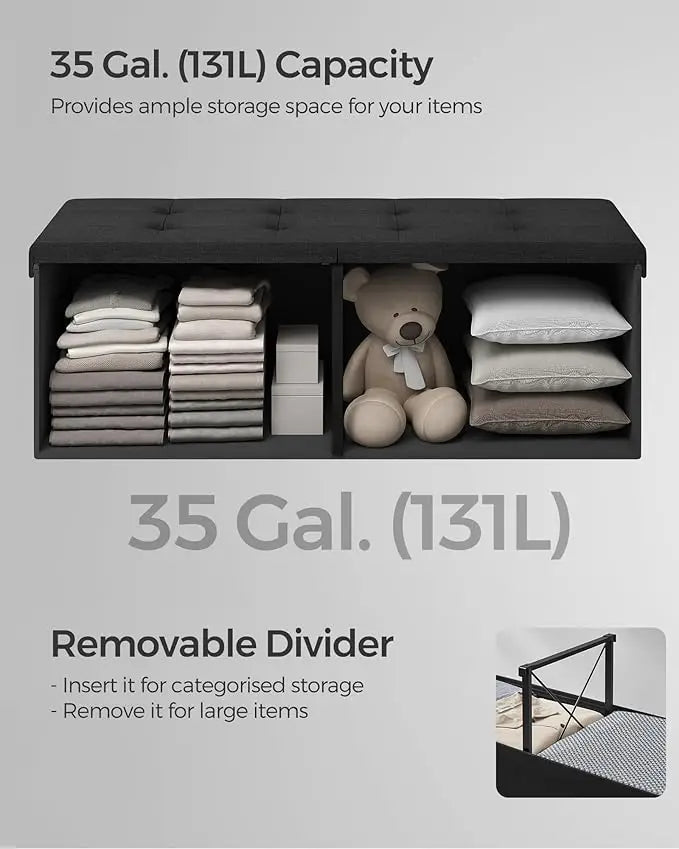 Foldable Storage Bench