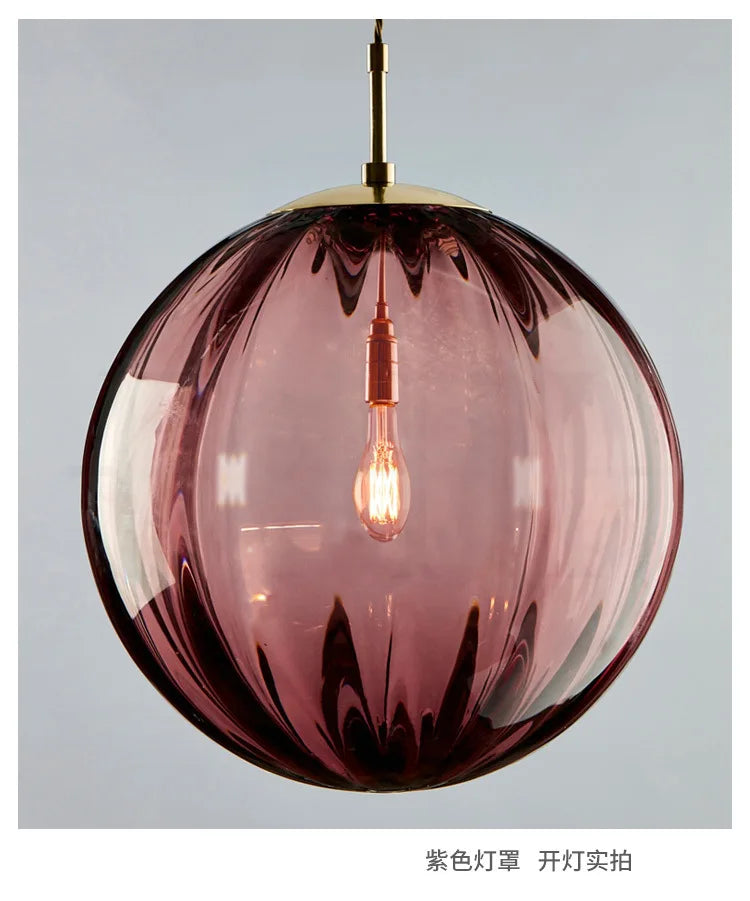 Modern Stained Glass Chandelier | Pendant Light for Restaurants, Bars & Home Decor | Artistic Hanging Light Fixture