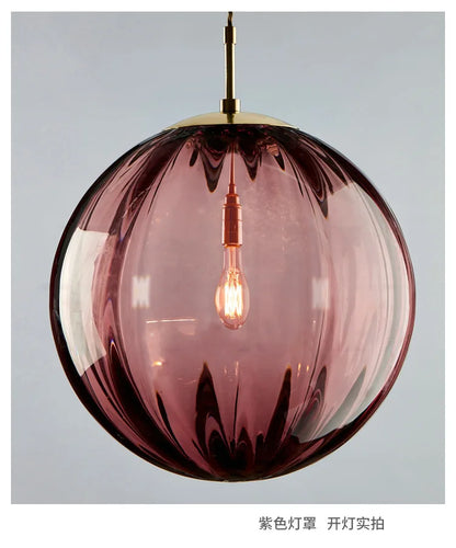 Modern Stained Glass Chandelier | Pendant Light for Restaurants, Bars & Home Decor | Artistic Hanging Light Fixture