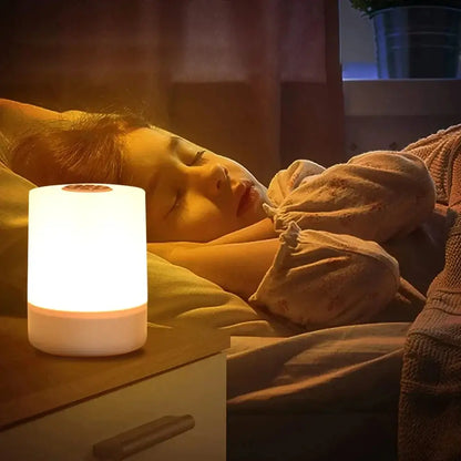 Touch Night Lamp – 3 Modes Dimming Bedside Light with USB Charging | Soft Ambient Light for Bedroom & Kids