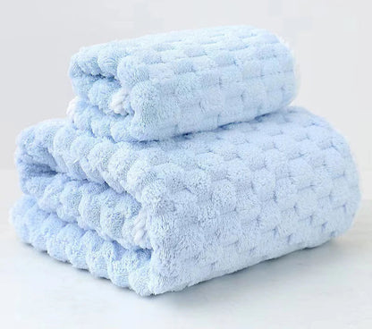 bamboo charcoal coral velvet fiber bath towel