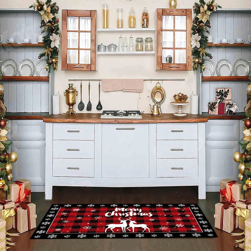 Plaid Christmas Floor Mat - Housite 1 / 40x60cm