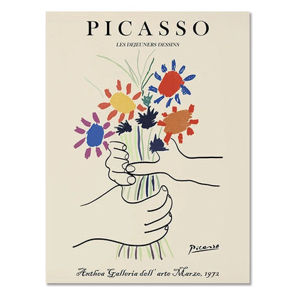 Matisse Poster Abstract Canvas Painting Wall Art