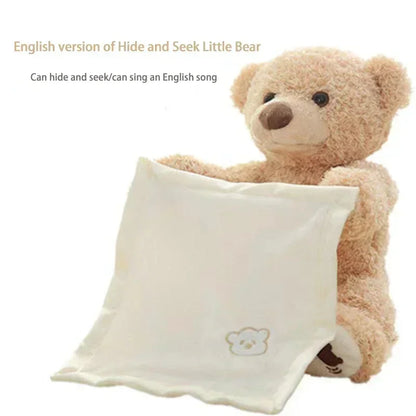 24cm Shy Bear Hide & Seek Plush Toy – The Perfect Interactive Companion for Your Little One!