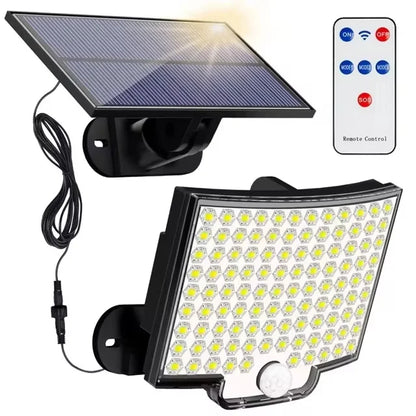 Super Bright 106 LED Solar Split Wall Lamp - Motion Sensor Lighting