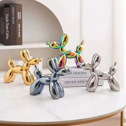 Ceramic Balloon Dog Figurine - Home Office Decor