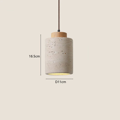 Japanese Modern Designer Wabi-Sabi Bedroom Bedside Lighting | Yellow Cave Stone Chandelier Dimensions: 16.5cm x D11cm
