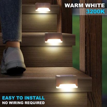 Solar Deck Lights 1-6 Pack – Waterproof LED Solar Lights for Stairs, Pathway, Fence & Patio