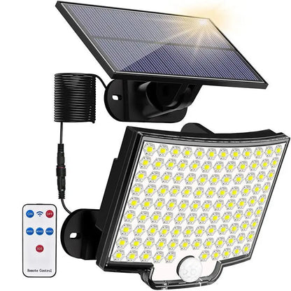 Super Bright 106 LED Solar Split Wall Lamp - Motion Sensor Lighting