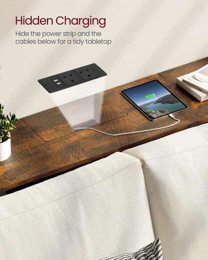 Housite Console Table With Charging Station – Sleek, Functional & Space-Saving