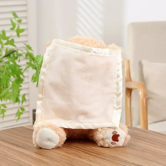24cm Shy Bear Hide & Seek Plush Toy – The Perfect Interactive Companion for Your Little One!